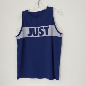 Nike Blue Dri-Fit Sleeveless Athletic Shirt, Large